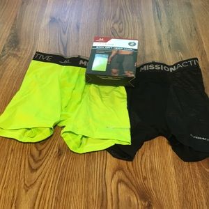 Vaporactive 2-Pk performance Boxer Brief 6”NEW SzS